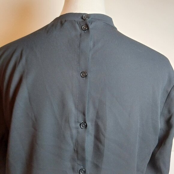 EXPRESS SIZE M BLACK ROUND NECK LONG SLEEVE BLOUSE - Picture 5 of 11